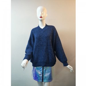 BLUE V-NECK JUMPER RLWS0015F