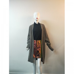 GREY CARDIGAN SWEATER RLWS0033F