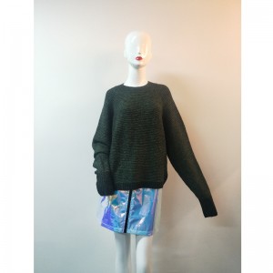 GREEN&BLACK LADIES CREW SWEATER RLWS0087F