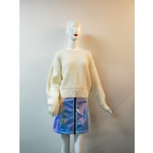 WHITE BATWING SWEATER RLWS000114F