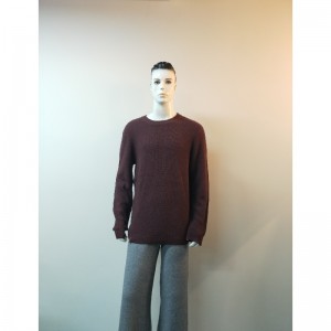 RED ROUND-NECK SWEATER RLMS0039F