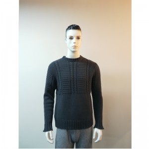 GREY KNIT SWEATER RLMS0008F