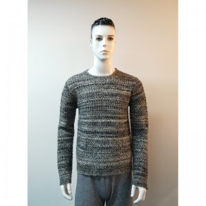 GREY ROUND-NECK SWEATER RLMS0015F