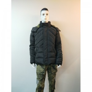 BLACK PUFFER JACKET RLMPC0004