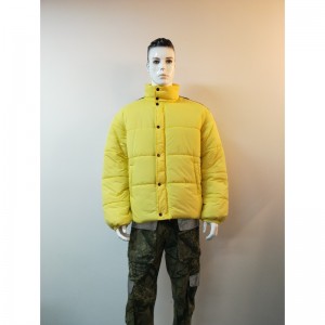 YELLOW HOODED PUFFER JACKET RLMPC0011