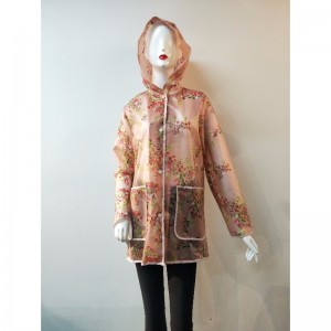 LADIES' FLORAL PRINT TPU JACKET RLWTJ0001