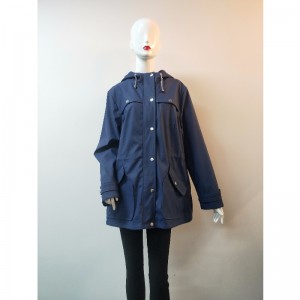 LADIES' NAVY RUBBER JACKET RLWJ0015