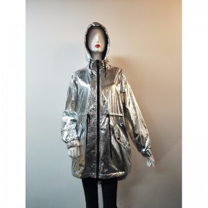 LADIES' SILVER HOODED JACKET RLWJ0018