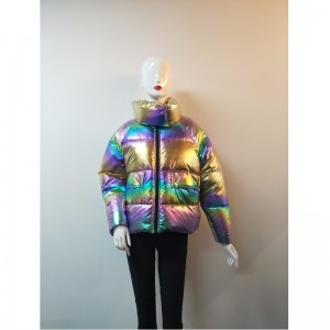 LADIES' COLOURED PUFFER COAT RLWPC0010