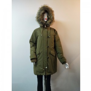 LADIES' SHOWER RESISTANT COAT IN KHAKI RLWPC0086