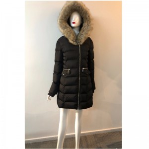 LADIES' PUFFER COAT IN BLACK RLWPC0077
